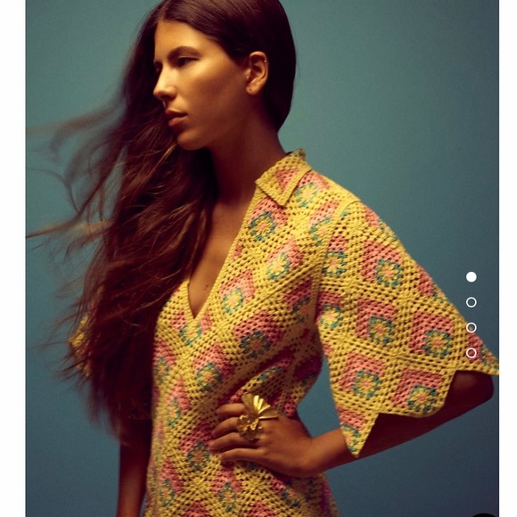 Zara Dresses & Skirts - Zara crochet mini dress